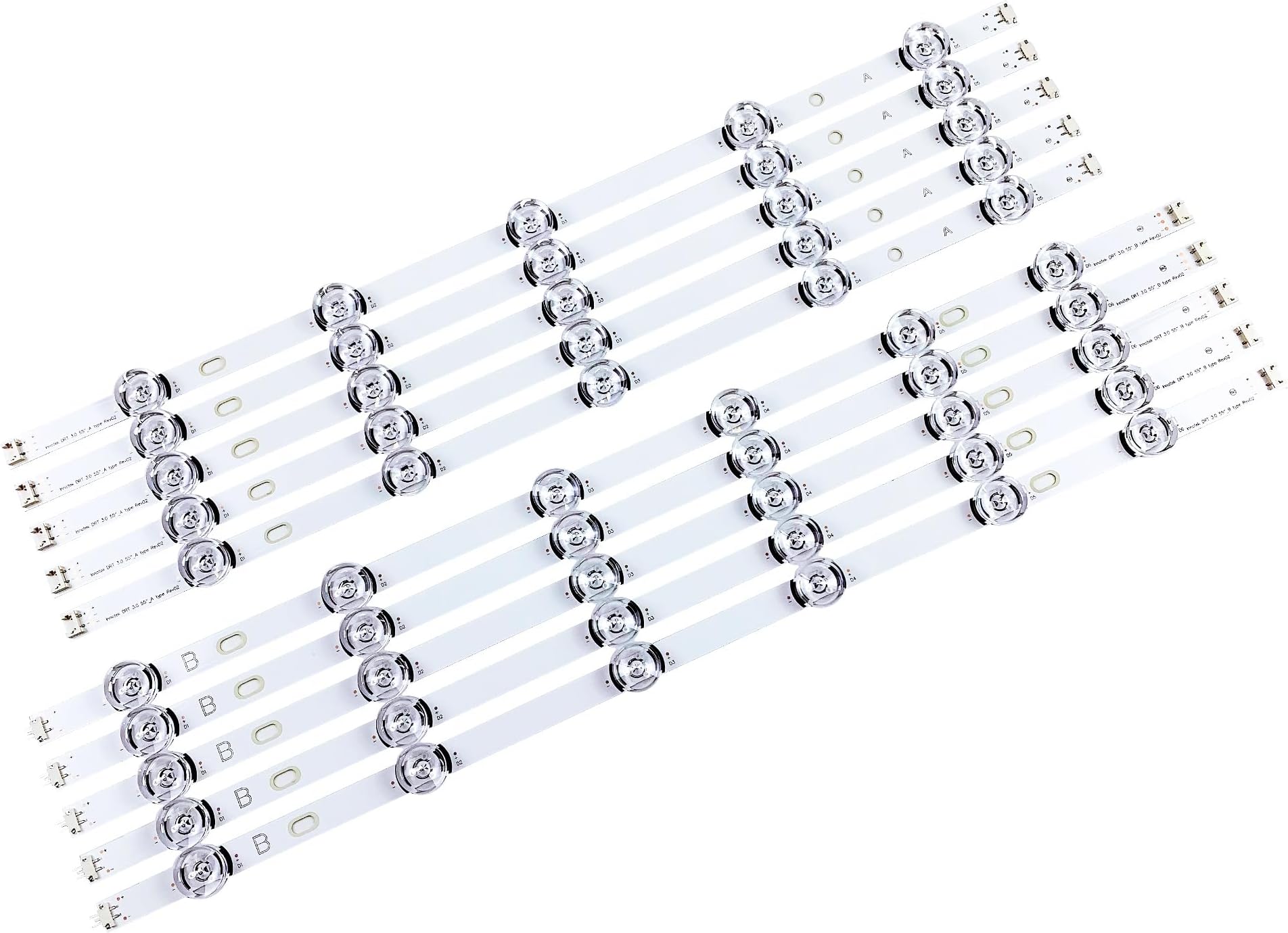 PANMILED 10pcs LED Backlight Strips for LG 55" TV DRT 3.0 55LB650V 55LB561V 55LB6100 55LB629V 55LB570V 55LB5900 55LB5500 55LF652V 55LF5800 55LB6500 55LF6000 55LB6300