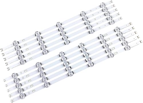 PANMILED 10 tiras de retroiluminación LED para LG 55" TV DRT 3.0 55LB650V 55LB561V 55LB6100 55LB629V 55LB570V 55LB5900 55LB5500 55LF652V 55LF5800