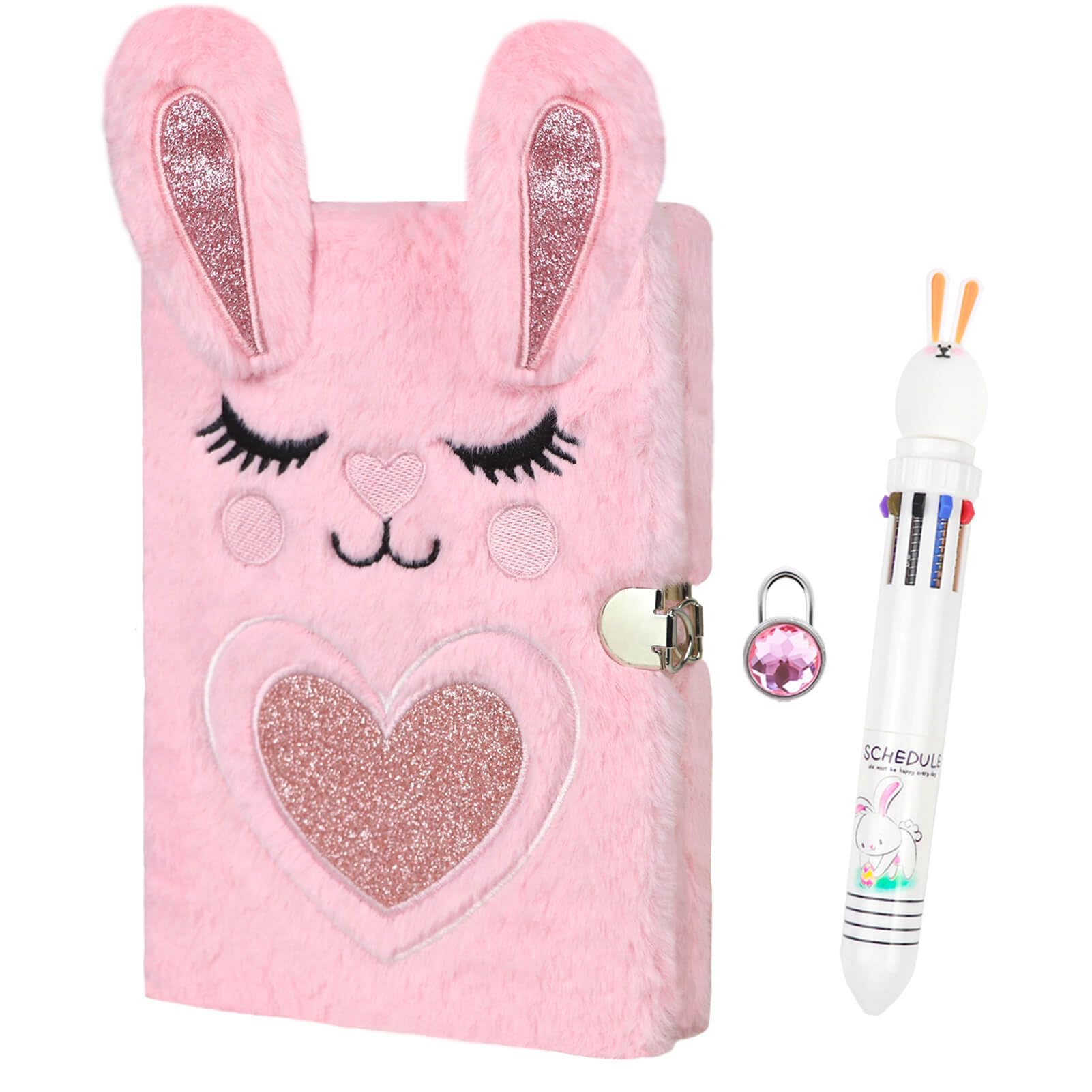 Amazon.com: ParkistStar Furry Kid Diary, Rabbit Diary for Girls