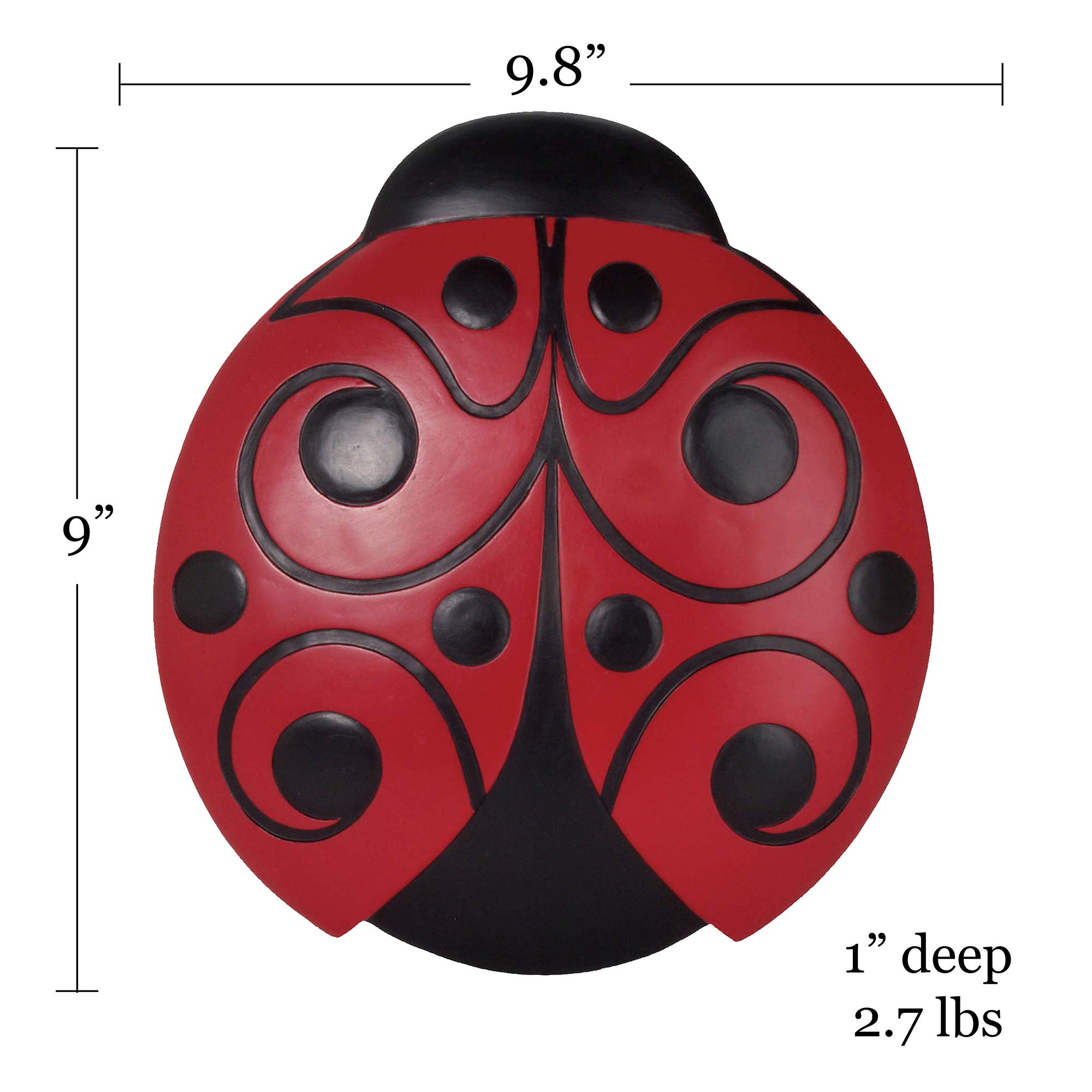 Spoontiques - Décoration de jardin - Stepping Stone Coccinelle - Pierre décorative pour jardin