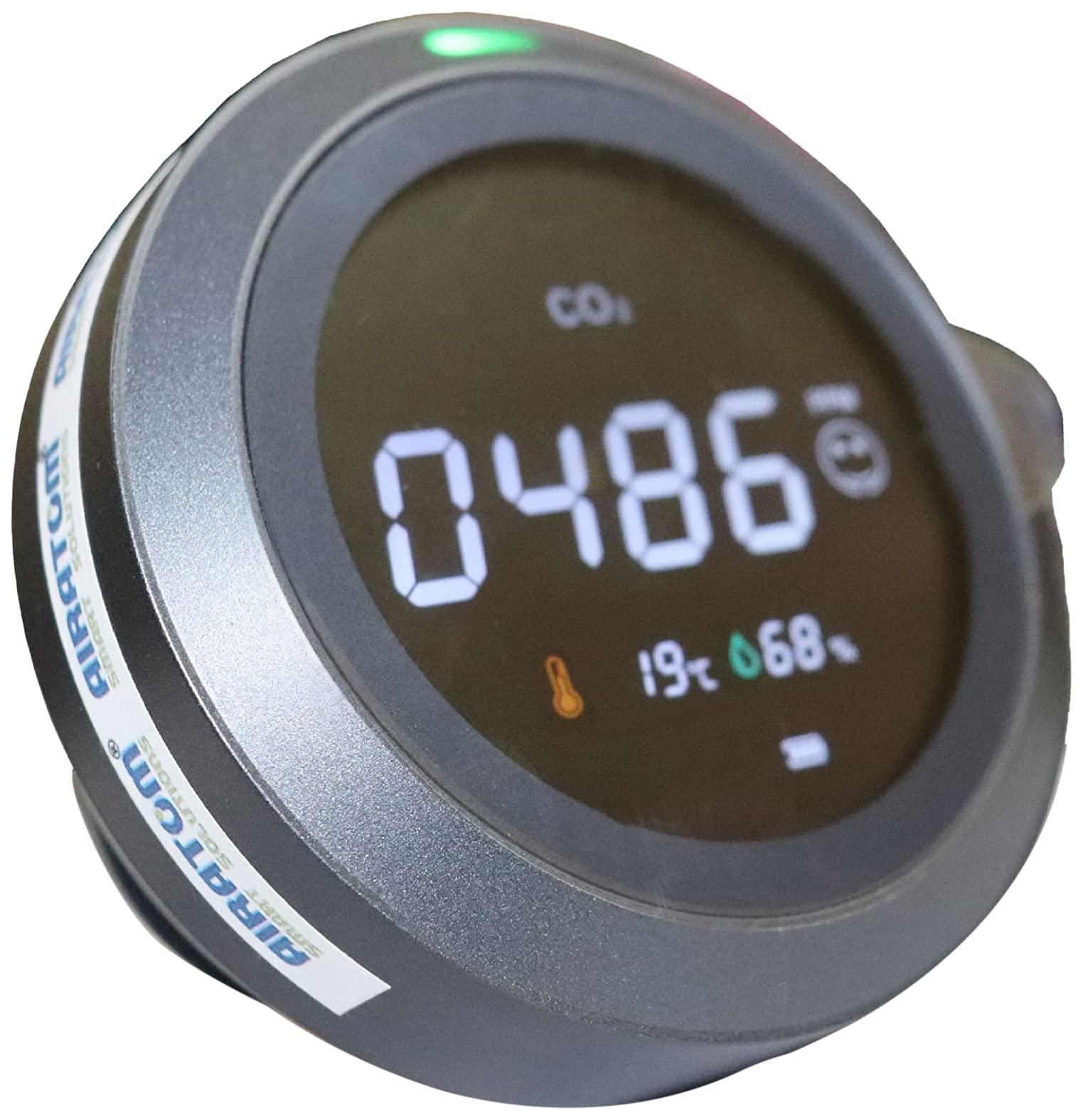 AIRATOM Carbon Dioxide Meter| Indoor/Mushroom/Cold Room/Personal Use| Display Range 400-5000PPM | NDIR Sensor| Warning Lights| USB Charging |Highly Corrective Temperature & Humidity Display (B092TD7QSM) Amazon Price History, Amazon Price Tracker