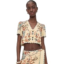 FARM Rio Womens Beauty Butter Short Sleeve Top