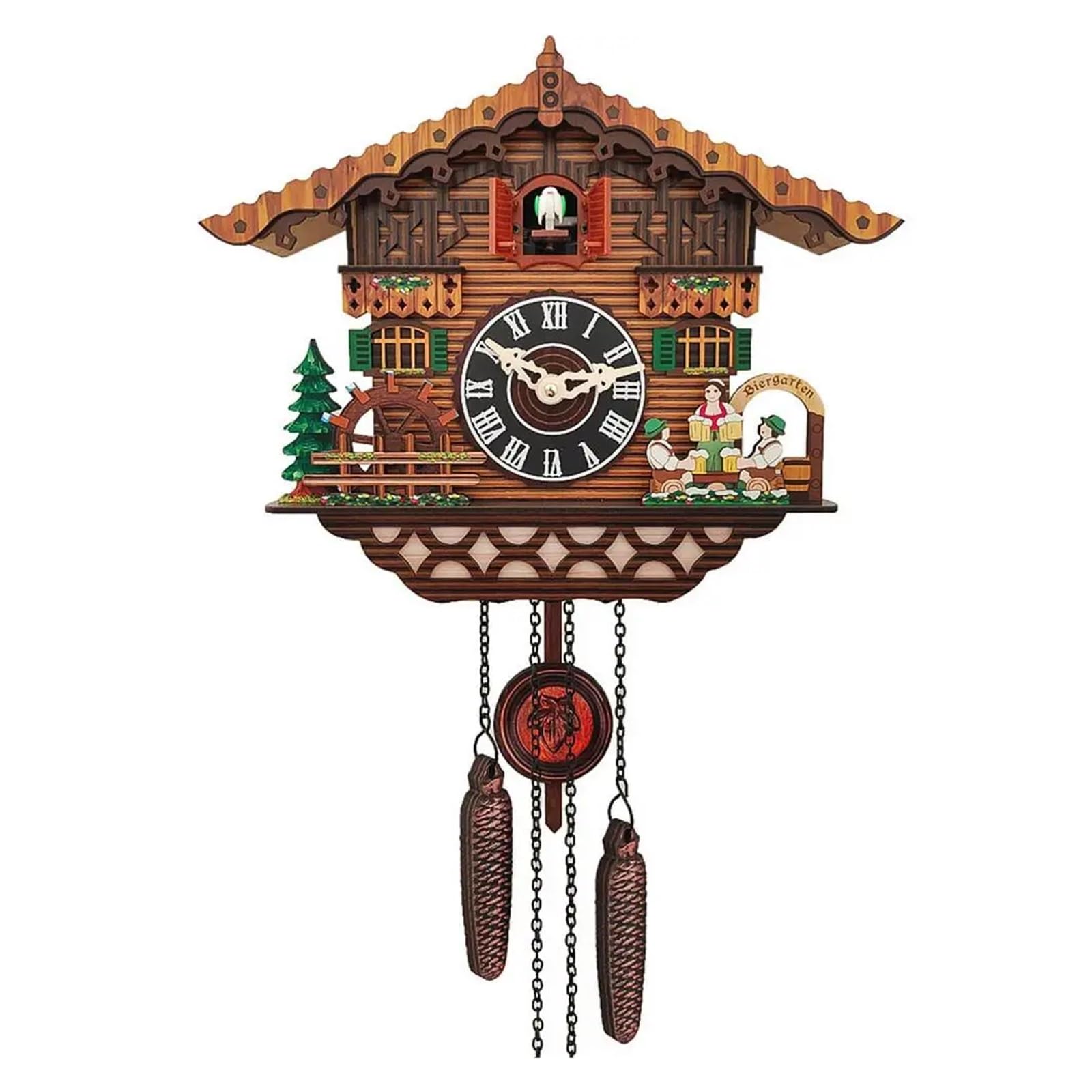 GMGQJST Cuckoo Clock Cuckoo Wall Clock House Clock Large Handcrafted Wooden