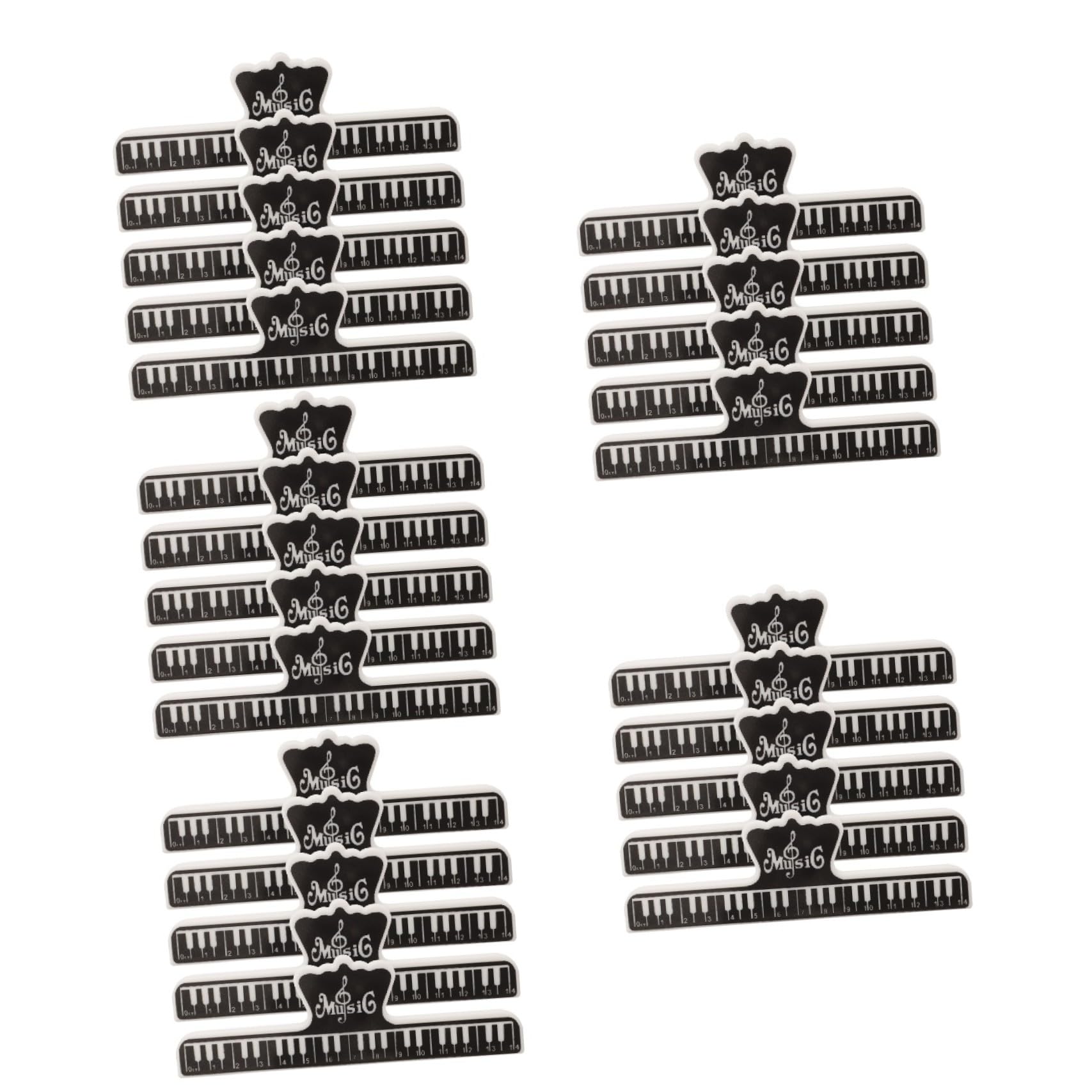 BESTonZON 25 Pcs Foglio Clip Di Spartito Per Pianoforte Clip Di Spartito Musicale Clip Di Spartito Musicale Per Pianoforte Clip Di Pagina Di Musica Per Pianoforte Supporto Della Pagina Di
