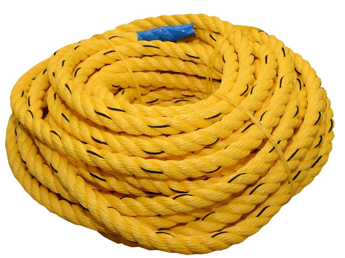 TAAJ Submersible Rope Yellow Borewell Submersible Danline Rope, for ...