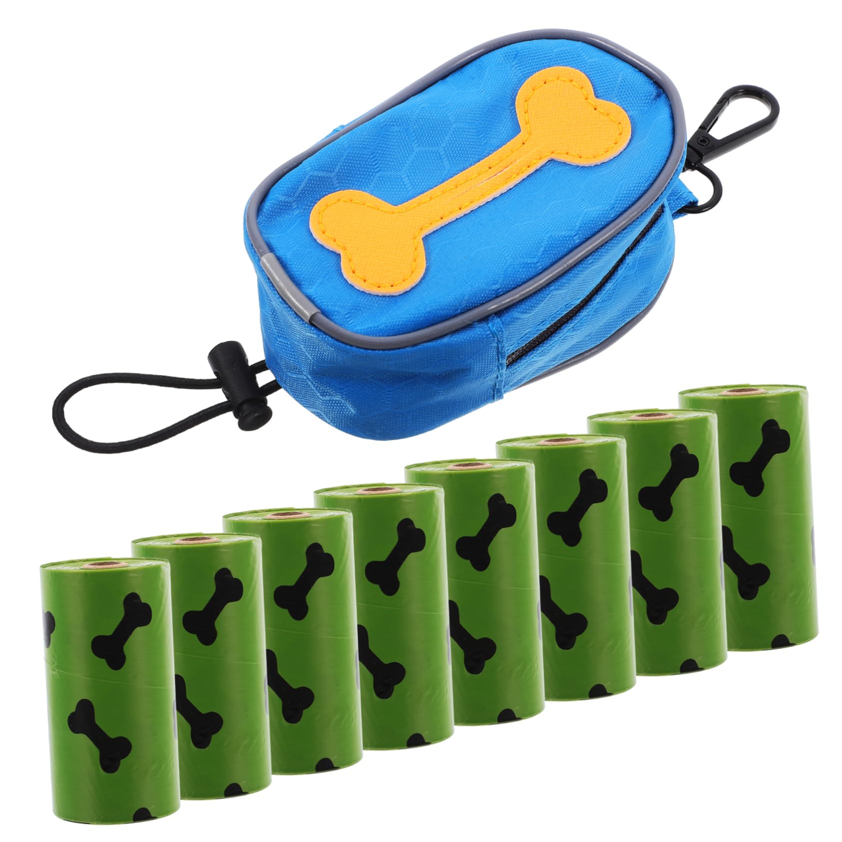 BESPORTBLE 8rollos Soporte Para Bolsa De Excrementos Con Bolsa Para Mascotas De Viaje Para Perros Accesorio Para