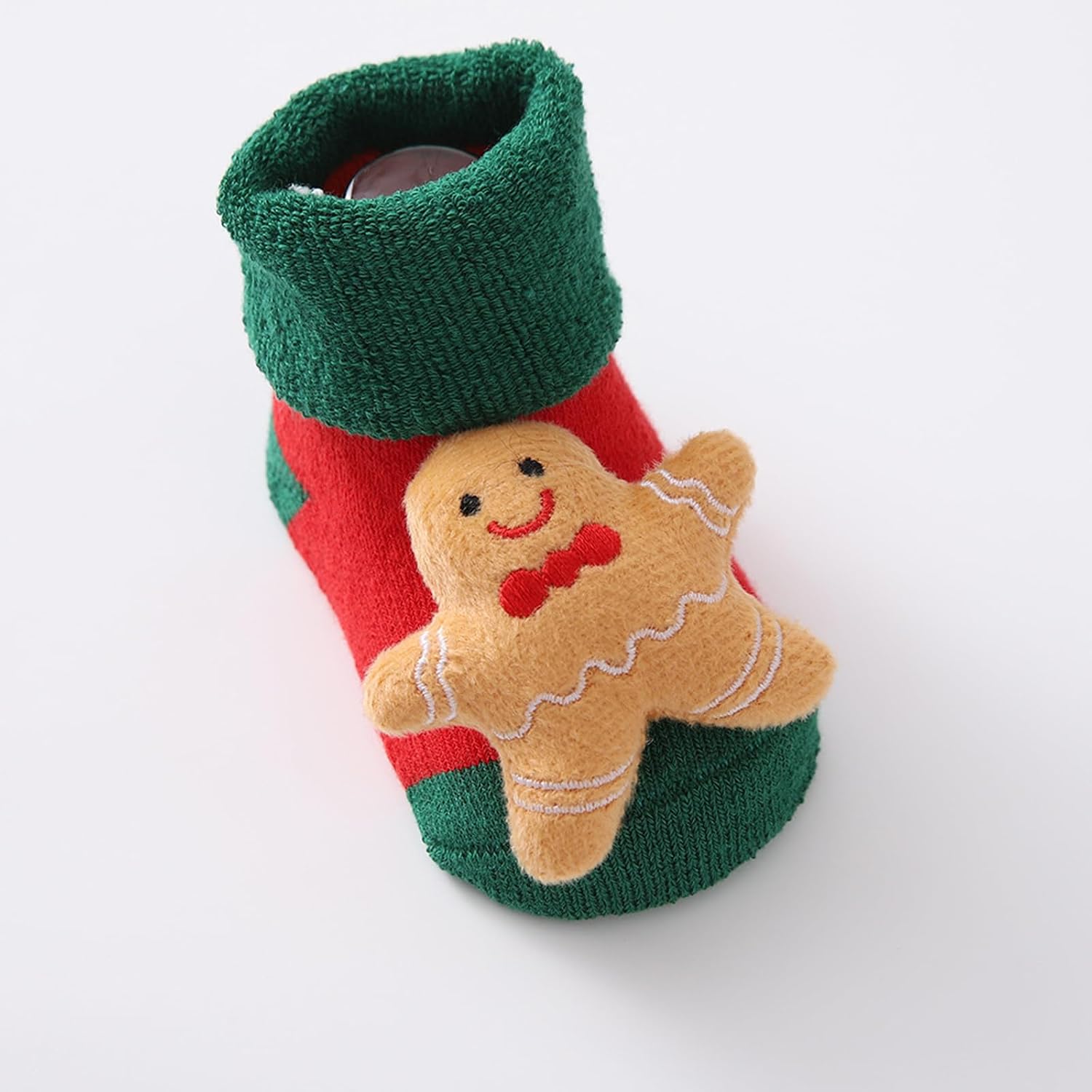 0-12M Baby Girls Boys Christmas Socks with Grips Cute Non-slip Socks Thick Warm Floor Socks