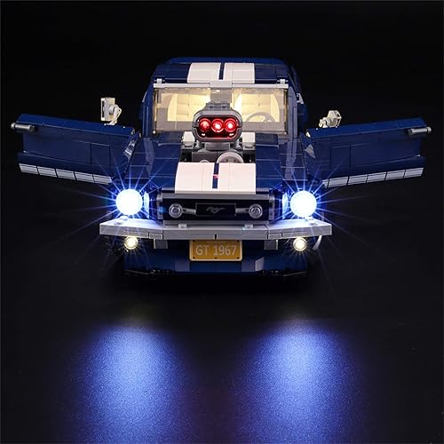 Miniatura 2 de LIGHTAILING Juego de luces para modelo de bloques de construcción (Creator Expert Ford Mustang) - Kit de luz LED compatible con Lego 10265 (no