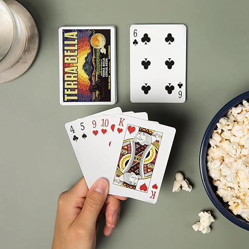 Miniatura 2 de Terra Bella Brand, Terra Bella, California, Etiqueta de caja de cítricos (52 cartas, baraja de cartas de tamaño póker con comodines)