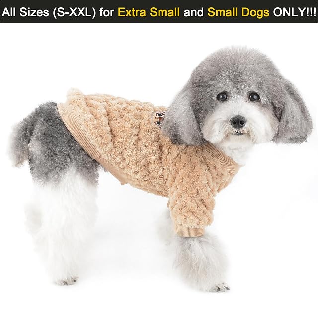 Foto 2 de 8 de ZUNEA Suéter para Perros Pequeños Invierno Cálido Abrigo Jersey Forro Polar Muy Suave Ropa Mascotas Cachorros…