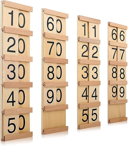 YHZAN Montessori - Tableros para adolescentes y decenas, versión familiar, juguete de madera para niños de desarrollo temprano, material matemático