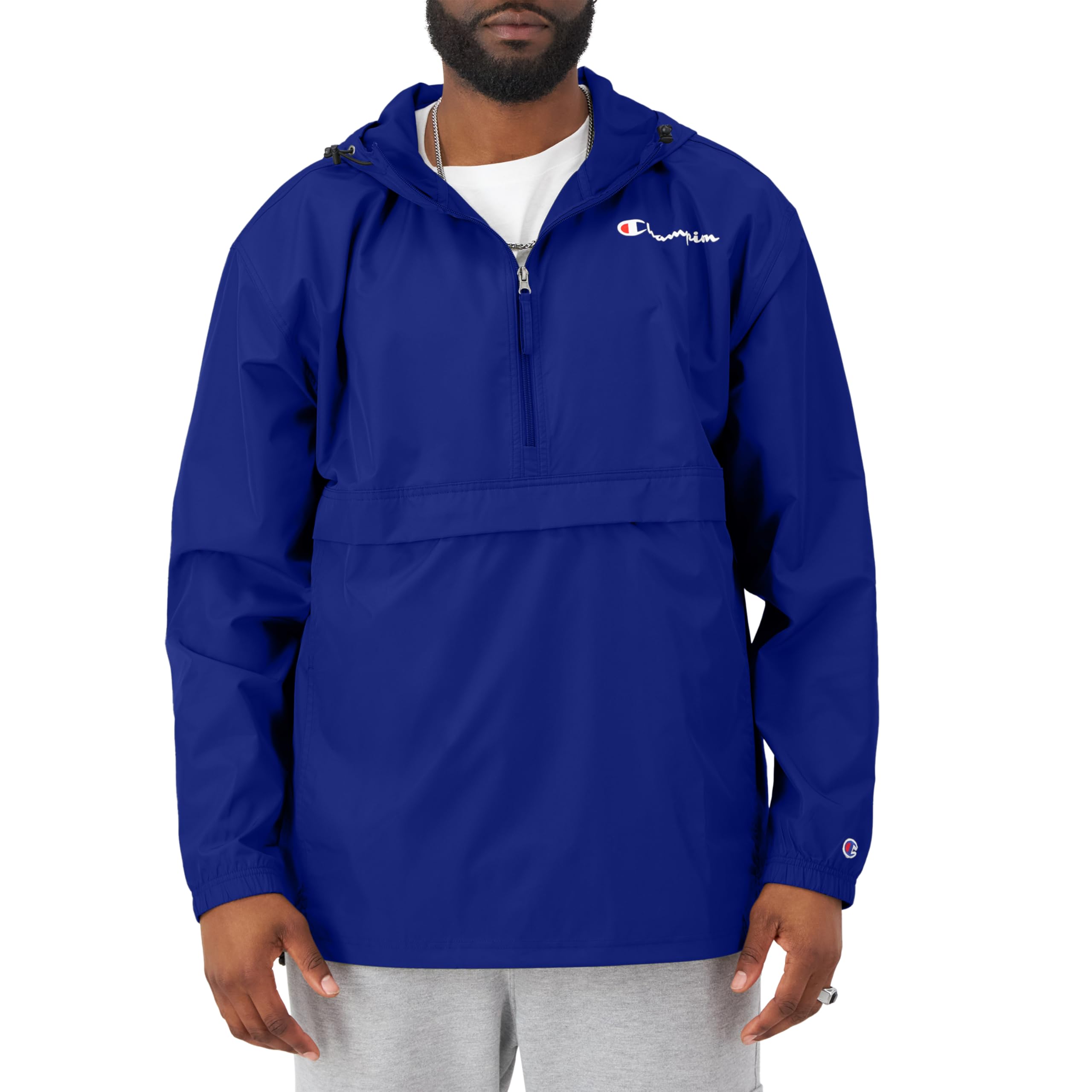 Champion Men's Jacket, Stadium Packable Wind and Water Resistant Jacket  Or Big Tall)