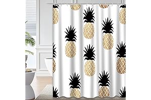 Vibrant Pineapples Shower Curtain: A Splash of Tropical Delight