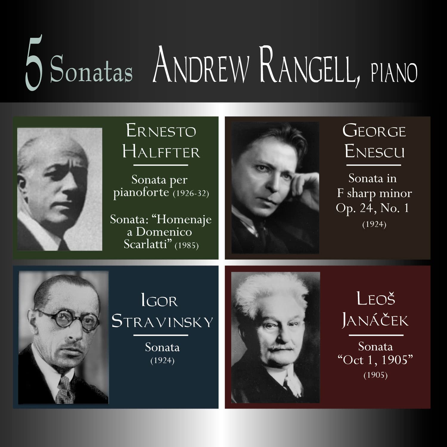 5 SONATAS - HALFFTER/ENESCU/ST