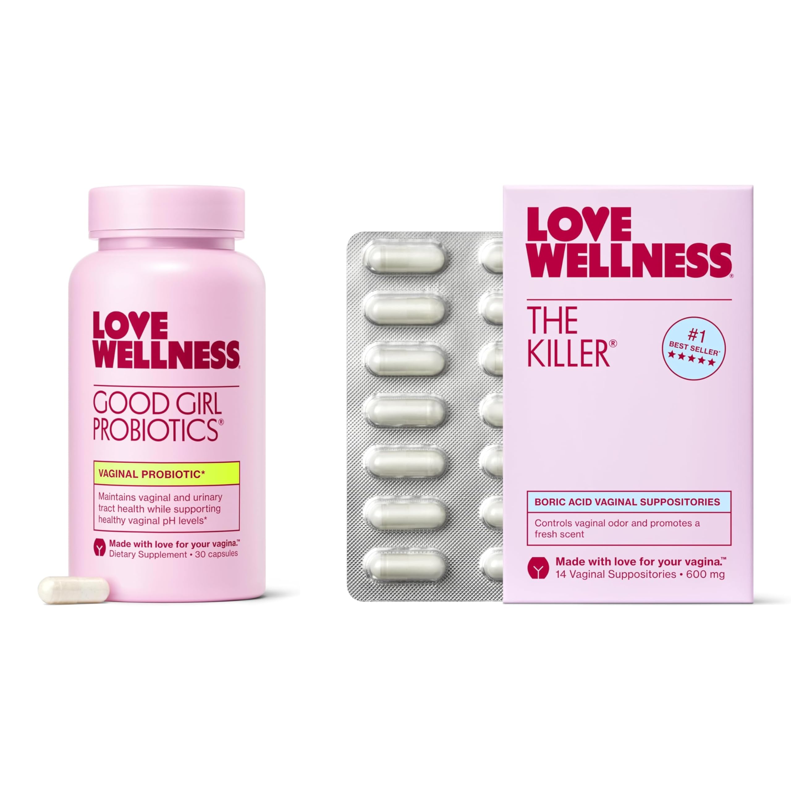 oceanbeawjade girl bacteria OMG3株セット Amazon.com: Love Wellness The Killer and Good Girl Probiotics