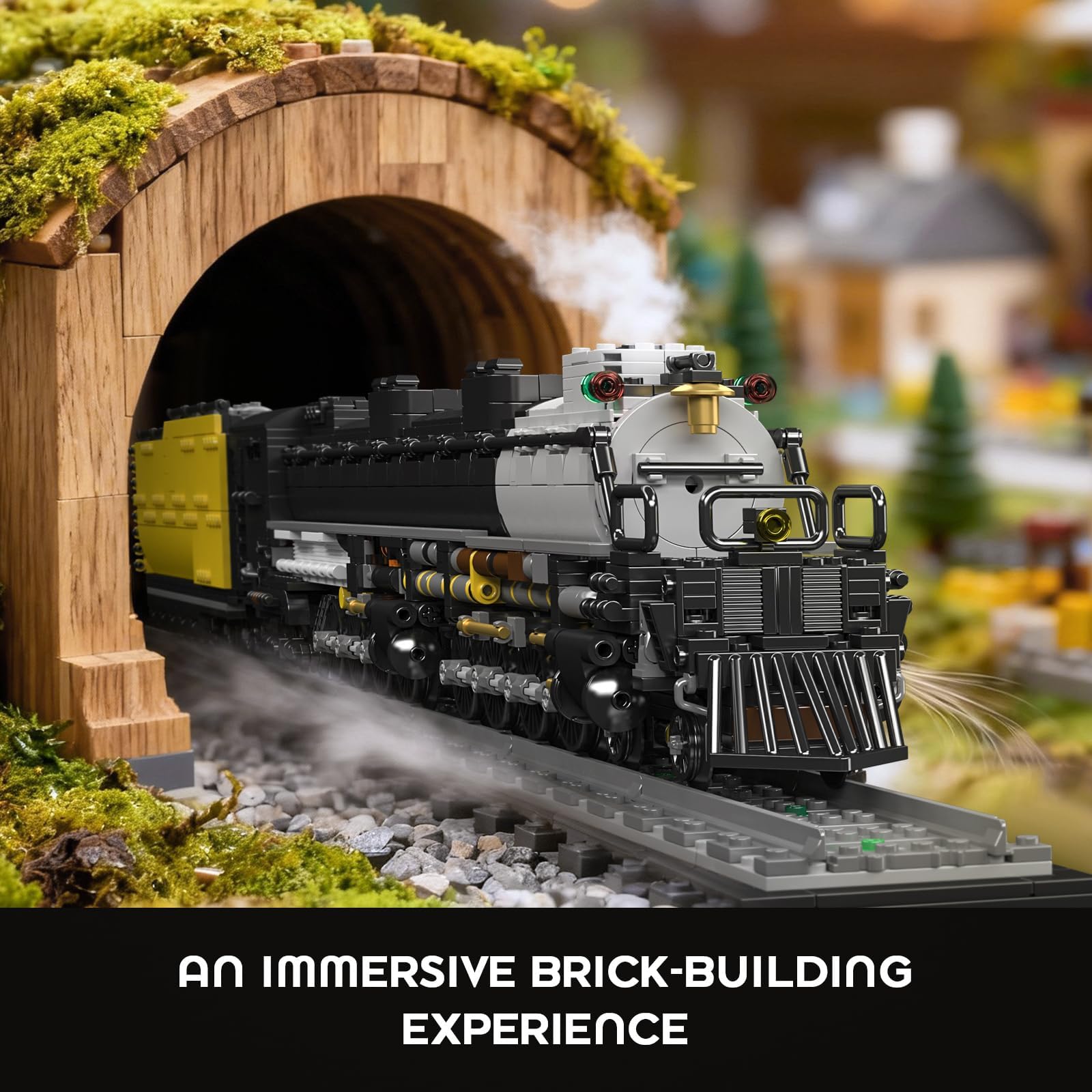 Mould King 12049 - Set di costruzione di locomotive a vapore, 3040+ pezzi, kit di modellini di treni su larga scala con binari e tender per carbone, progetto di assemblaggio meccanico per adulti e