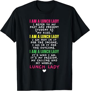 Lunch Boss Cafeteria Worker Lady Cook Lunch Lady T-Shirt