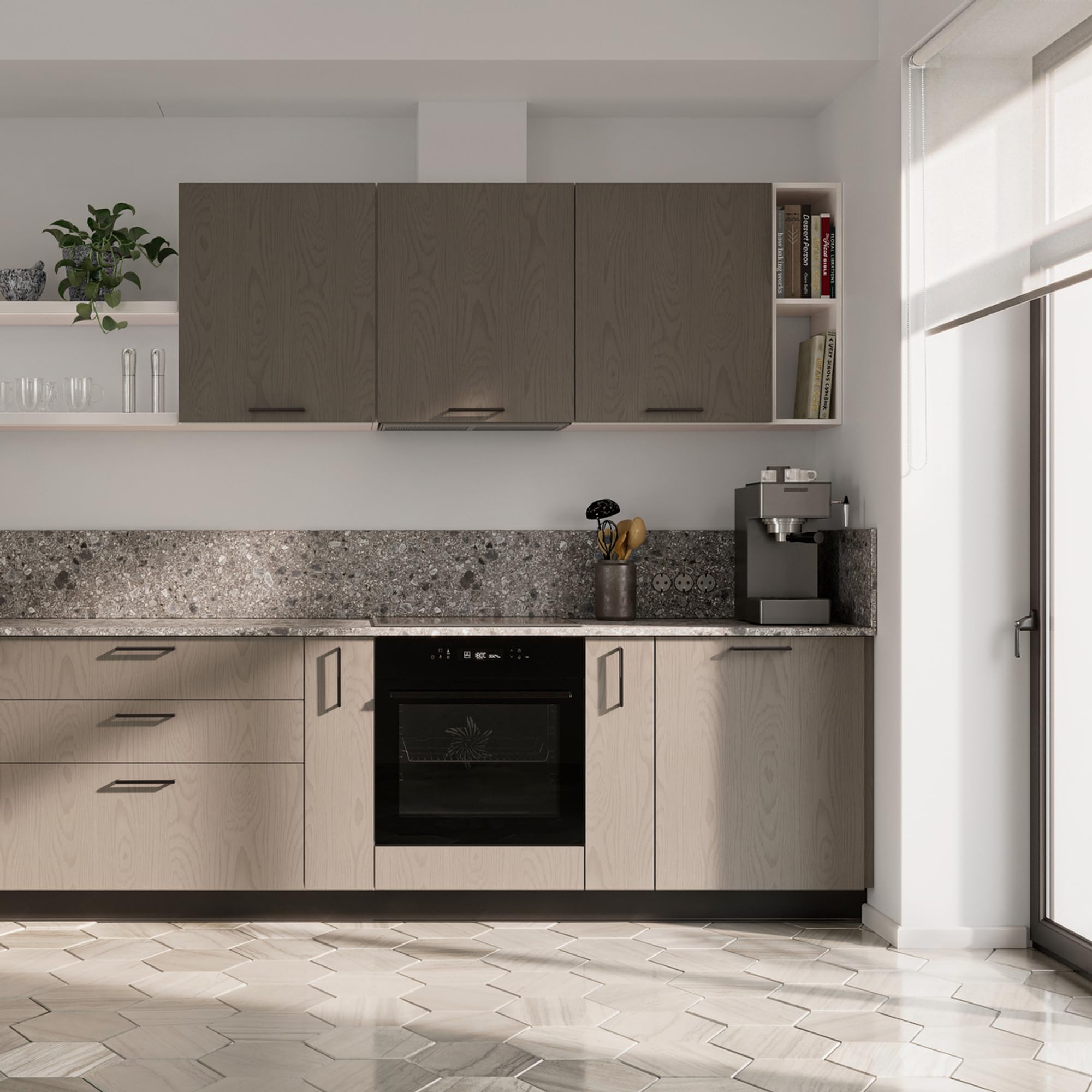 GTV Cesto Estraibile per Cucina MOVIX, Montaggio Laterale a 2 Ripiani, per Mobili Base da 200 mm, Portata 15 kg, profondità 478 mm, Acciaio Cromato