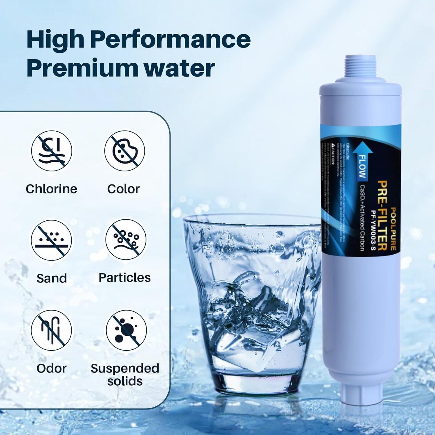 POOLPURE Tuyau d'arrosage pré-filtre pour piscine