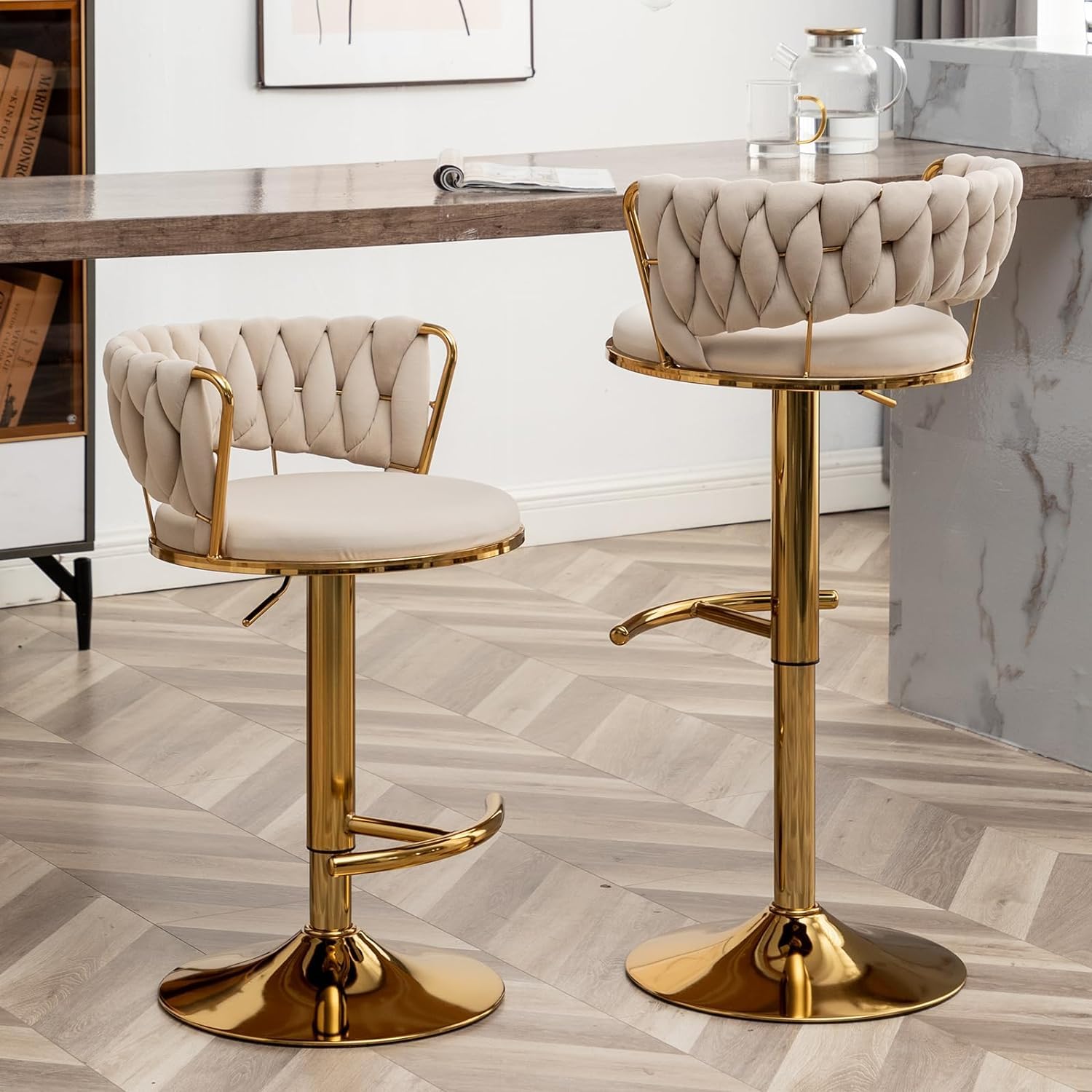 Canxkun Gold Bar Stools