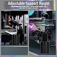 Vista 4 de Soporte de GPU para tarjeta gráfica pequeña, soporte antihundimiento de GPU, soporte para tarjetas gráficas GPU, soporte para tarjetas gráficas GPU