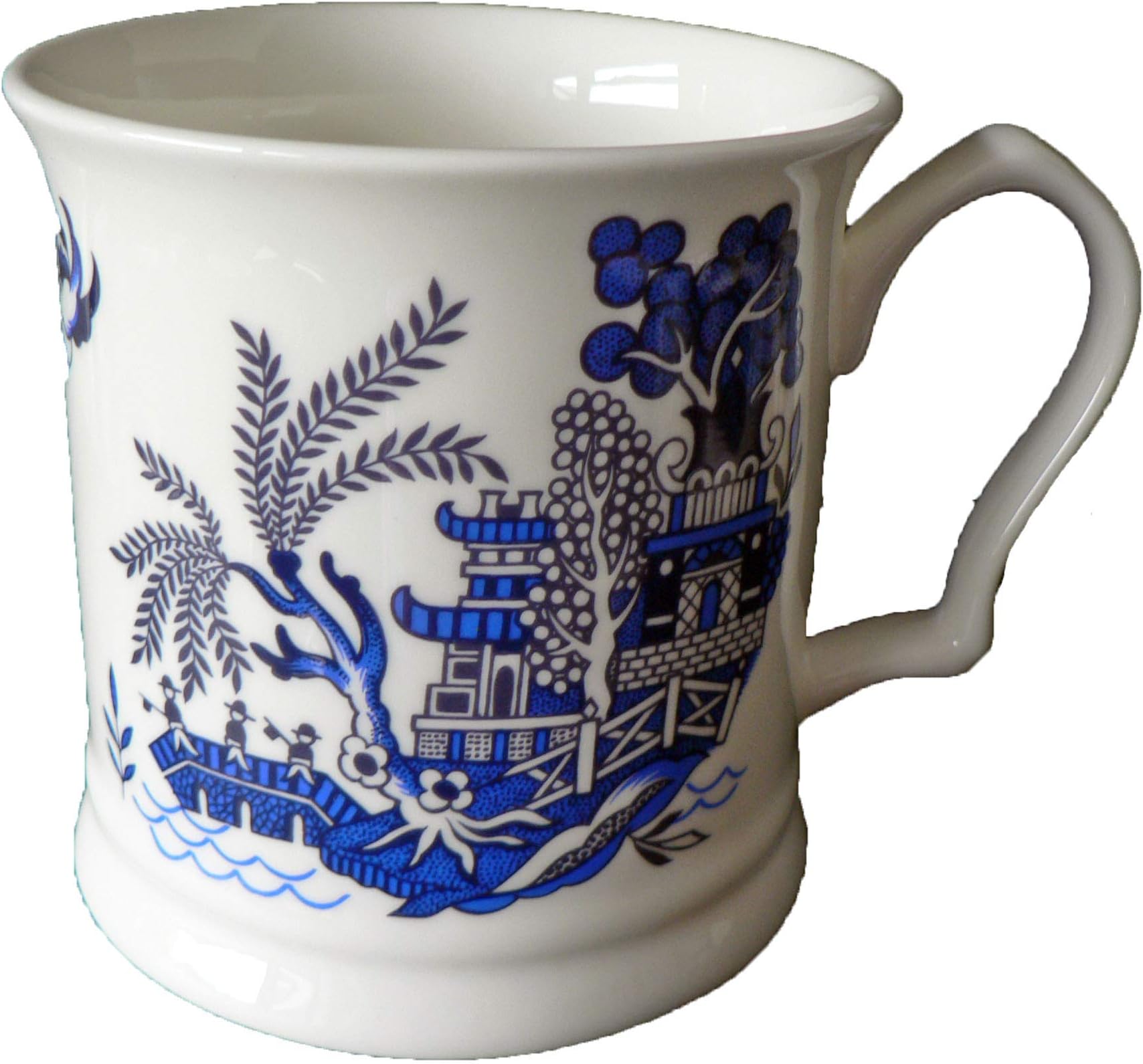 Blue Willow Pattern Bone China Large tankard