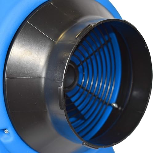 Miniatura 2 de Schaefer VAF1500A - Ventilador portátil Americ para espacios confinados de 8 pulgadas, fabricado en Estados Unidos, 1/4 HP, 877CFM, azul