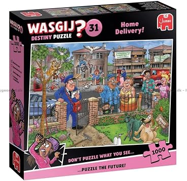 Wasgij Destiny 31 Lieferung Frei Haus! Anspruchsvolles & Kniffliges 1000-Teile-Puzzle fur Erwachsene 100% Recycelter Karton Einzigartiges Geschenk fur Weihnachten und Geburtstag - Jumbo