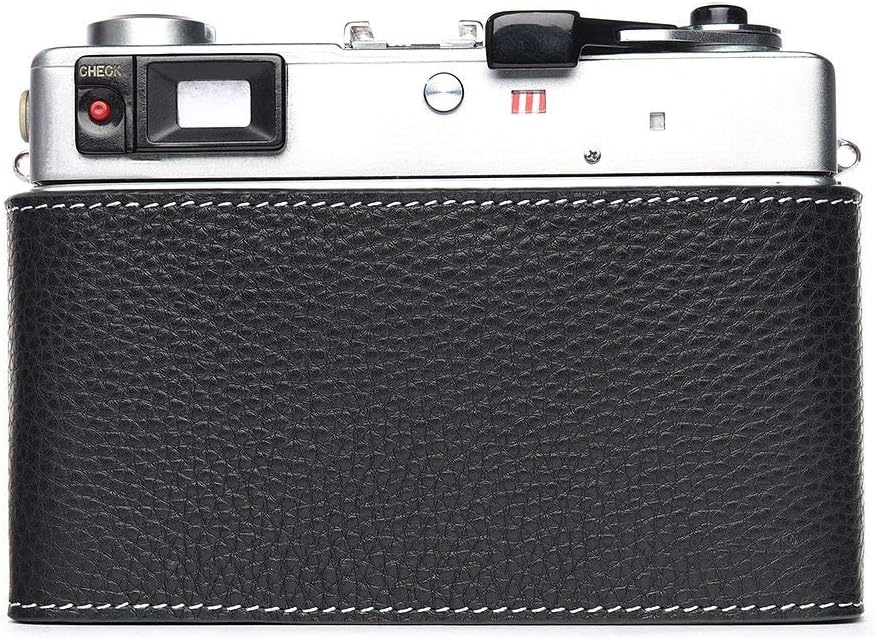 TP Original Handmade Genuine Real Leather Half Camera Case Bag Cover for CANON Canonet QL17 GIII QL19 GIII Black Color