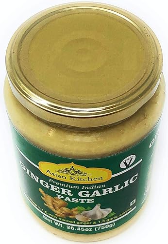 Miniatura 4 de Asian Kitchen - Pasta de cocina de jengibre y ajo de 265 onzas 2646oz tarro de vidrio  vegano sin gluten sin OMG sin colores origen indio