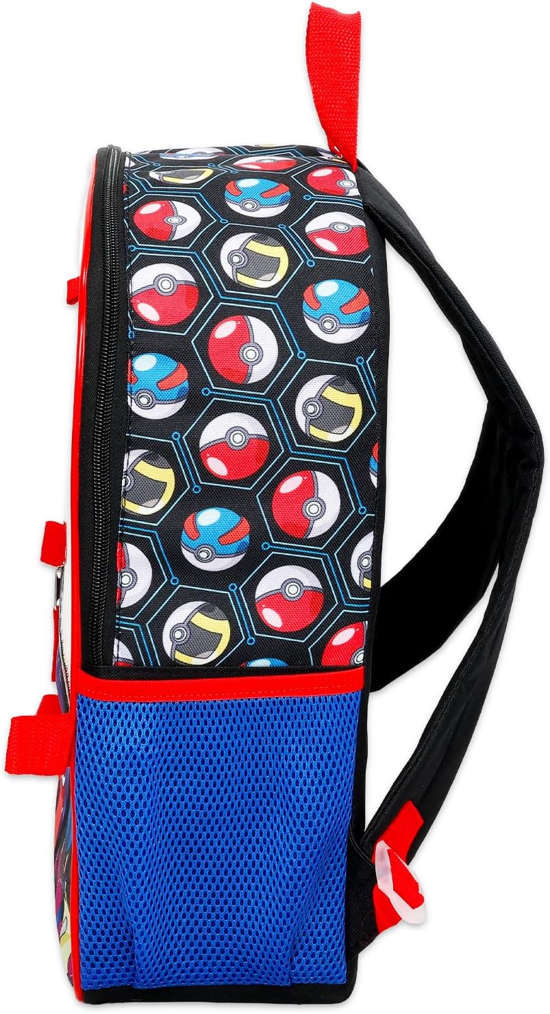 Pokemon Backpack Set - Bundle with 16" Backpack, Utility Bag, Water Bottle, Pencil Case, More | Pokemon School Bag for Kids - Image 6