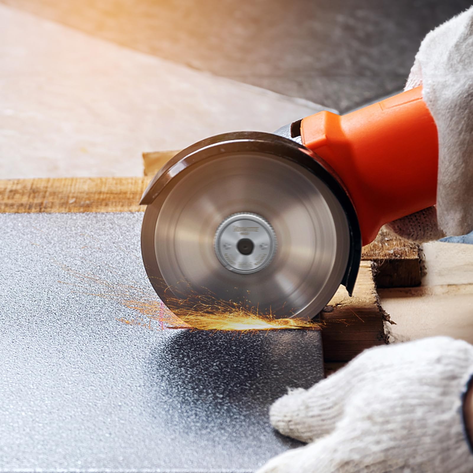 VIBRATITE 2 tuercas de sujeción rápida M14, tuerca de sujeción para todas las amoladoras angulares de AEG, Black & Decker, Dewalt, Flex, Hitachi, Metabo, Makita, etc., color plateado