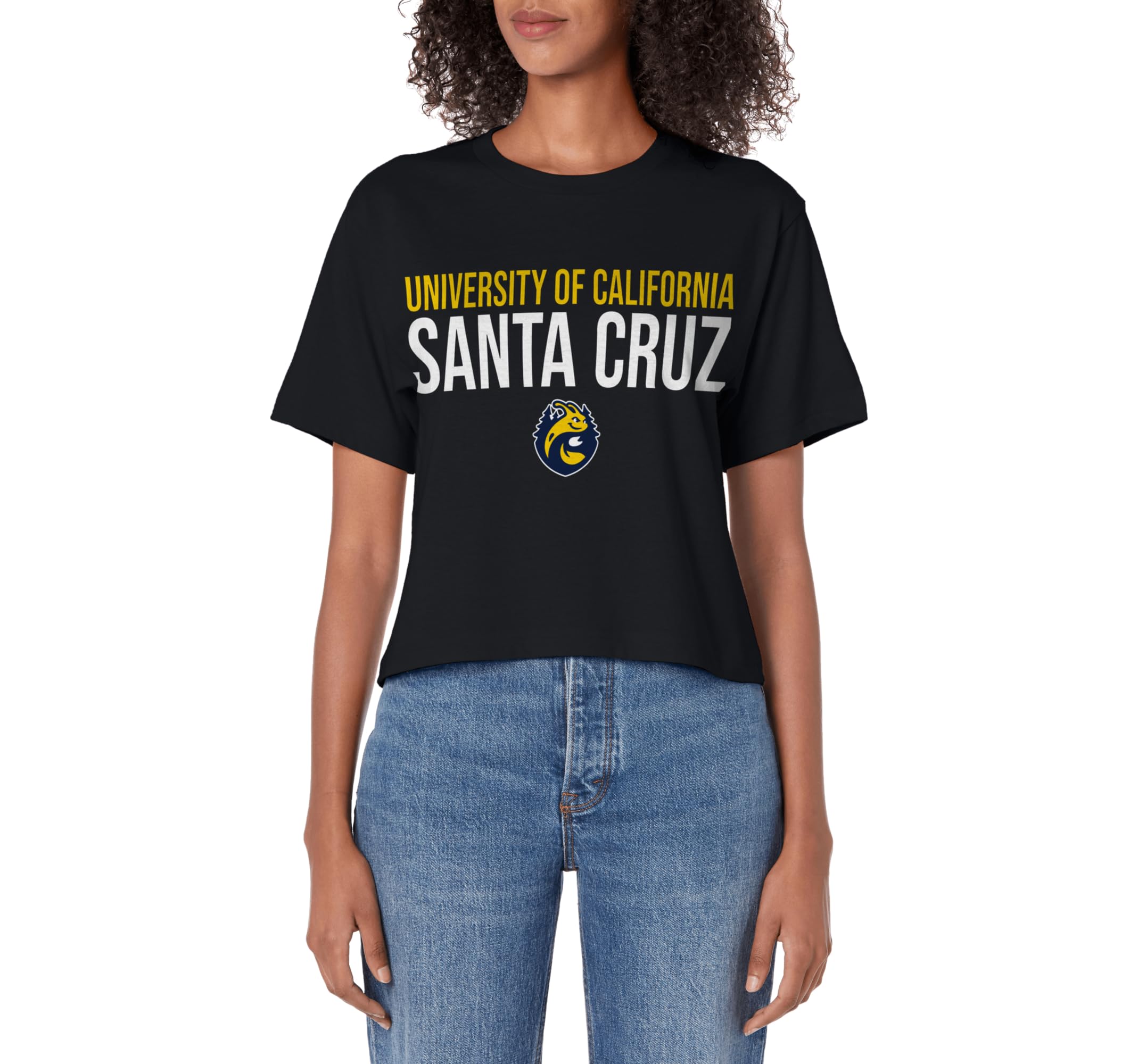 UC Santa Cruz UCSC Banana Slugs Stacked Women's Crop Top
