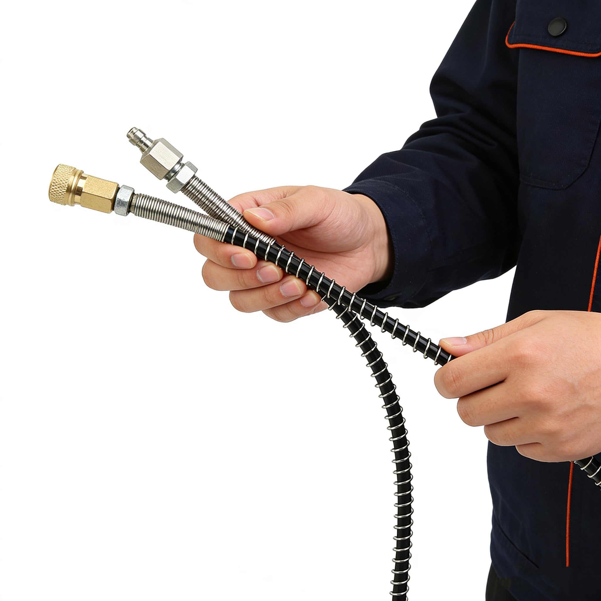 PCP DN2 91.4 cm Mikrozellenschlauch mit Schnellkupplung für Luftfüllstation Fülladapter Hochdruckpumpe