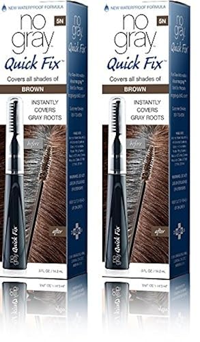 No Gray Quick Fix Instant Touch-Up for Gray Roots, Brown