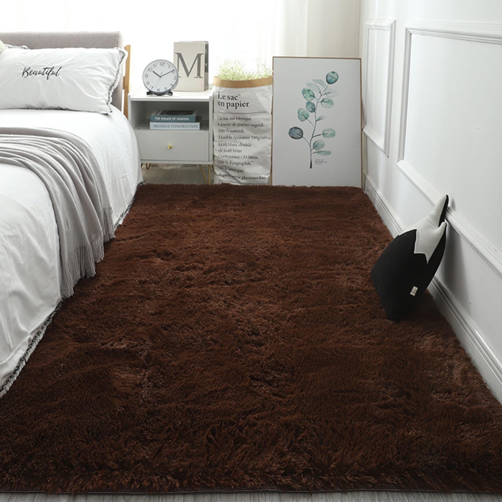 Tapis en peluche de qualité supérieure décoration d'intérieur chic 285x315