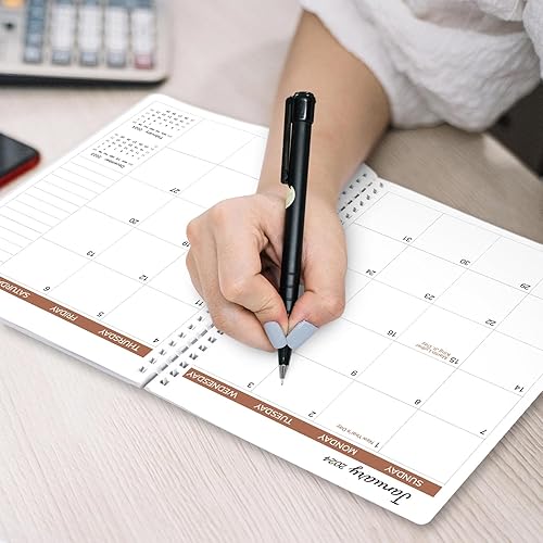 Miniatura 8 de SKYDUE Agenda mensual 2023-2024, 9.7 x 7.5 pulgadas, calendario de 14 meses de noviembre de 2023 a diciembre de 2024, elegante encuadernado en