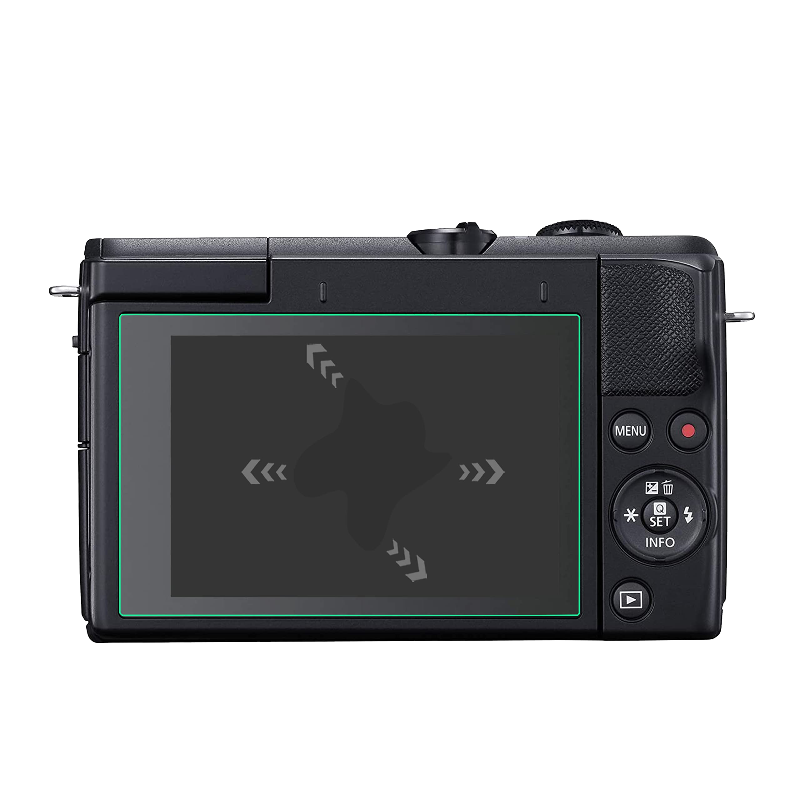 M50 Mark II Pellicola protettiva per Canon EOS M50 M50II M6 M6II M100 200D SL2 fotocamera (confezione da 3), FANZR 0,3 mm, durezza 9H, vetro temperato antigraffio