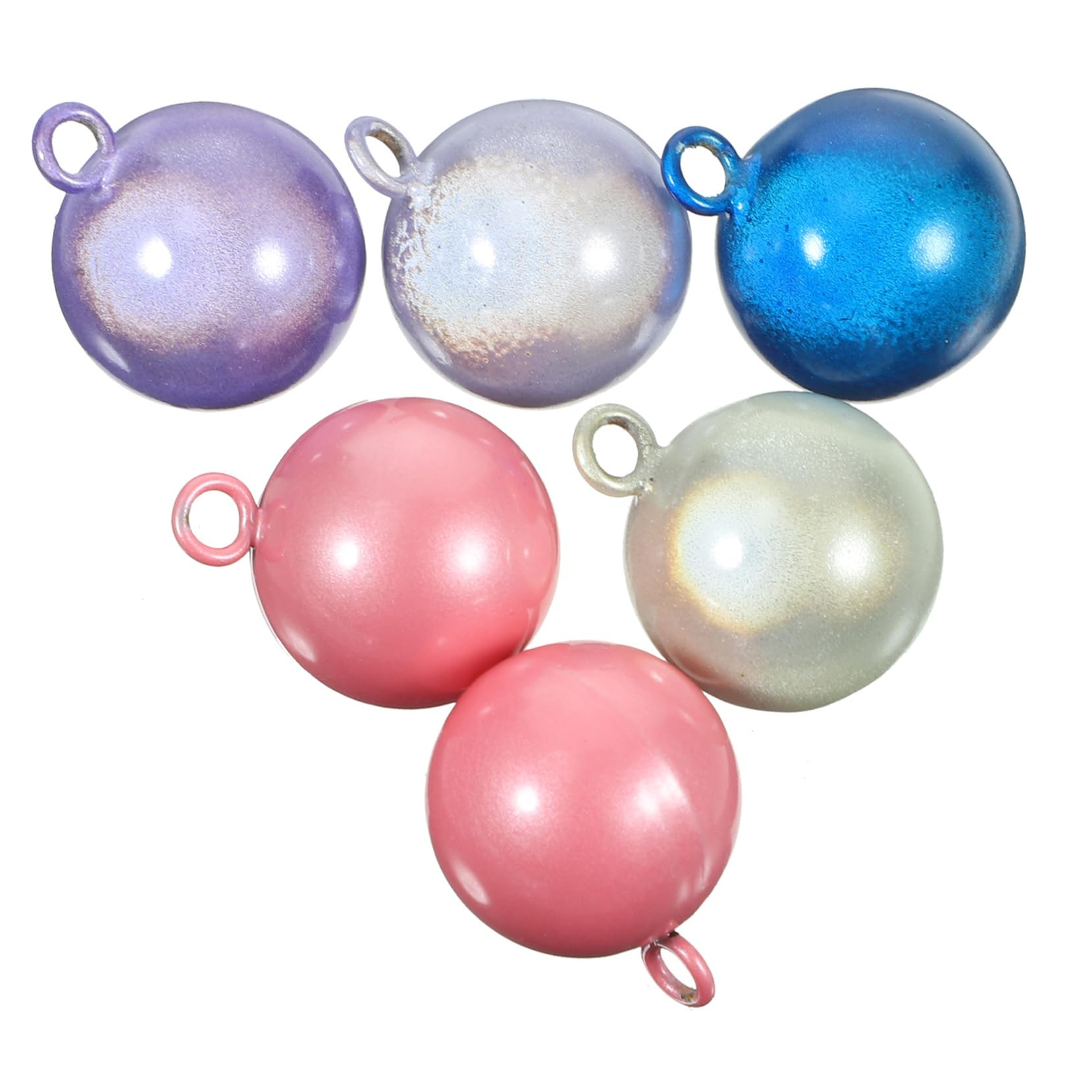TOPBATHY 2 Set Di Mini Campanelli Da 17 Mm Accessori Rotondi Da Appendere Decorazioni Per Artigianato in Stile Giapponese 6 Pezzi * 2