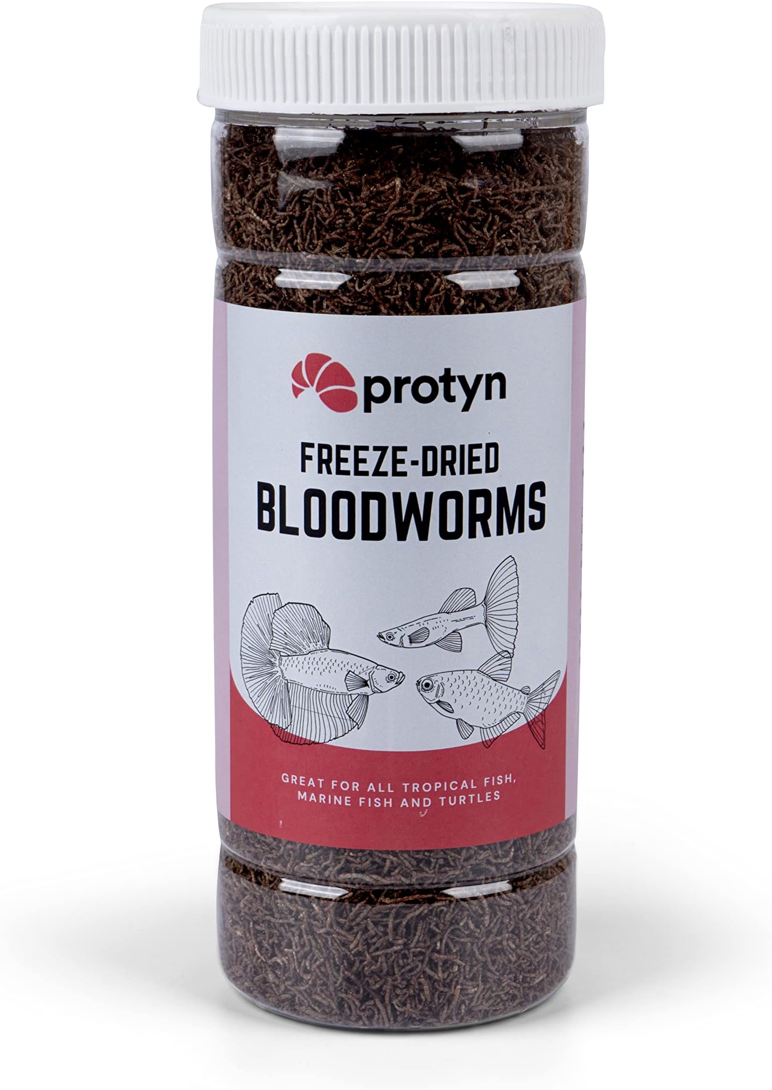 Protyn FreezeDried Blood Worms Fish Food For All Life Stages