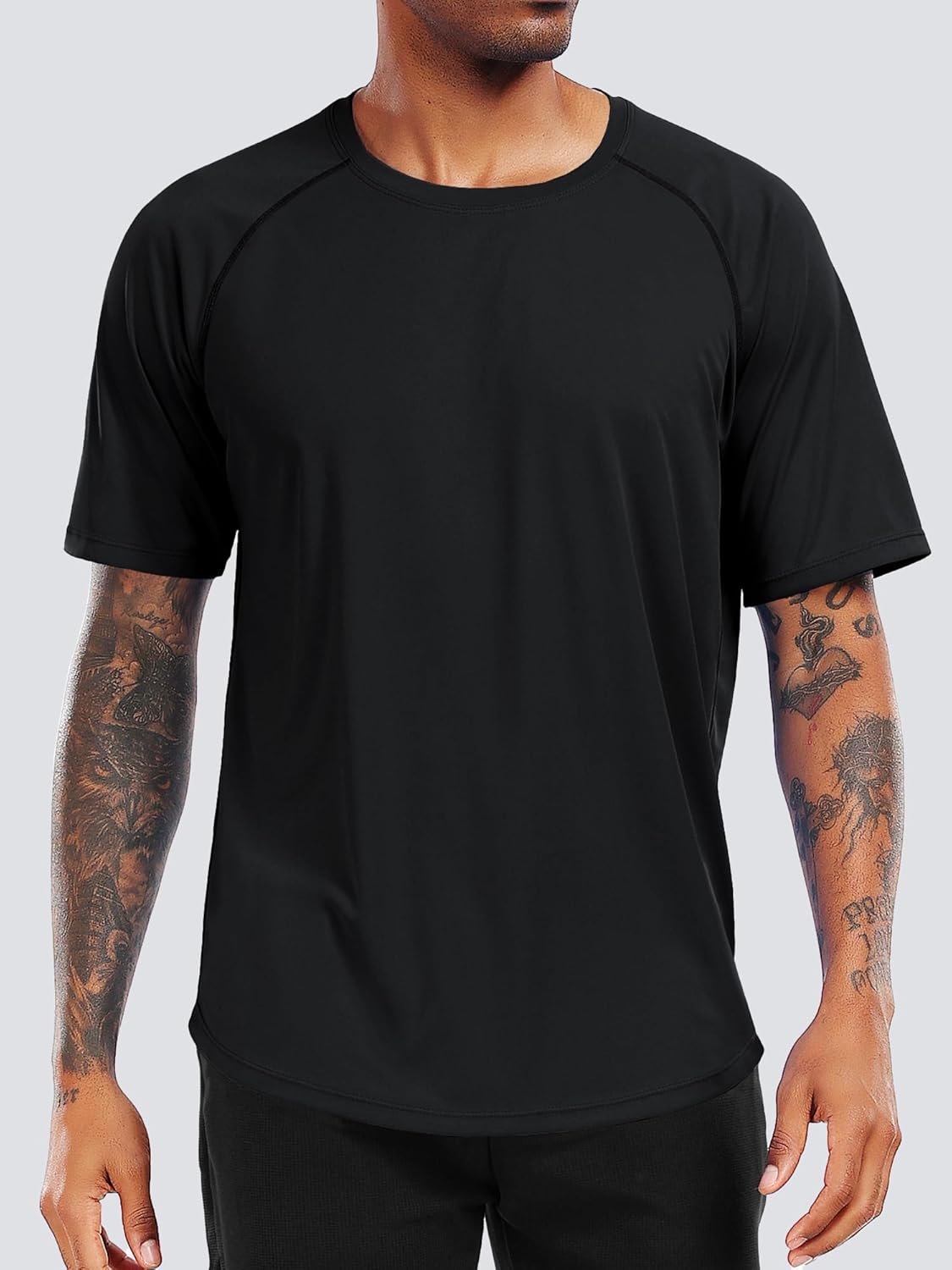CADMUS Men's 3 Pack Workout Shirts Dry Fit Mesh Athletic T-Shirts