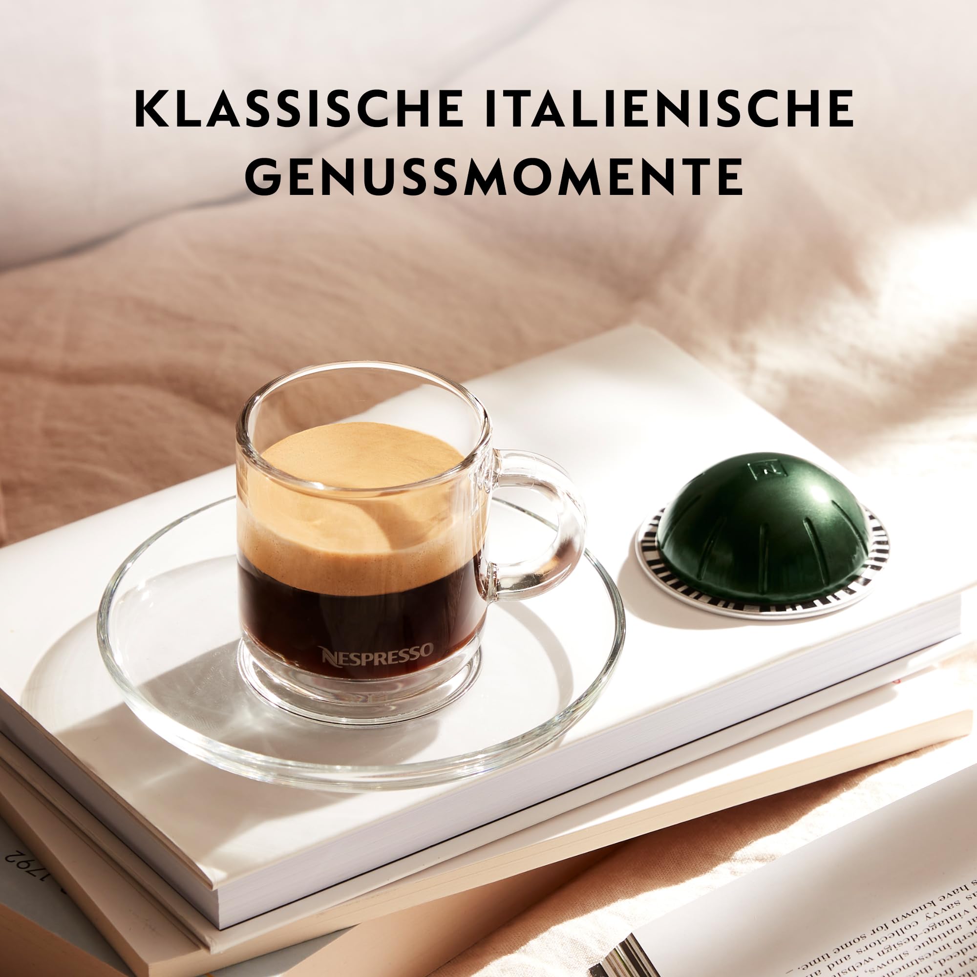NESPRESSO VERTUO Double Espresso Scuro 100 Kaffeekapseln | Arabica & Robusta Kaffee, Dunkle Röstung, Intensität 11, Ideal für kräftigen doppelten Espresso