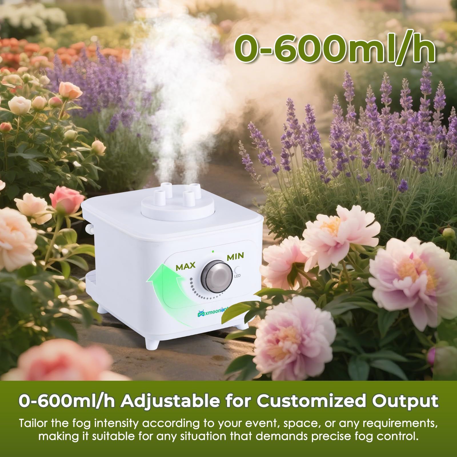 Mxmoonant - Humidificador automático (600 ml/h, sin depósito, manguera 4 m, accesorios de grifo, 4 x 1,8 m, extensiones para terrarios/reptiles/plantas