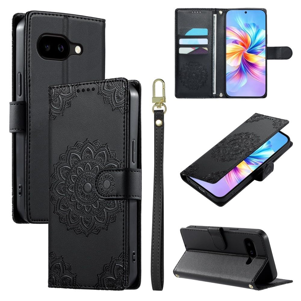 Protection Google Pixel 7 Pro noir étui portefeuille avec support - 8