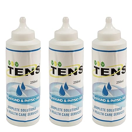 TENS-Ultrasonic Gel for Ultrasound/ECG/Physiotherapy Gel Pack of 3 each 250 ml