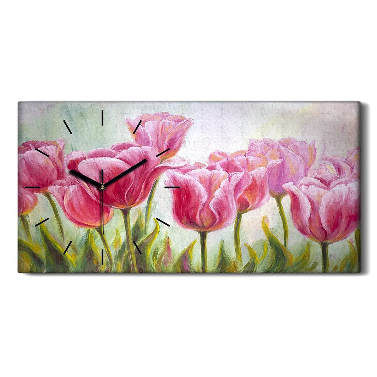 Horloge sur Toile Image Art Moderne de Haute Qualité 60x30