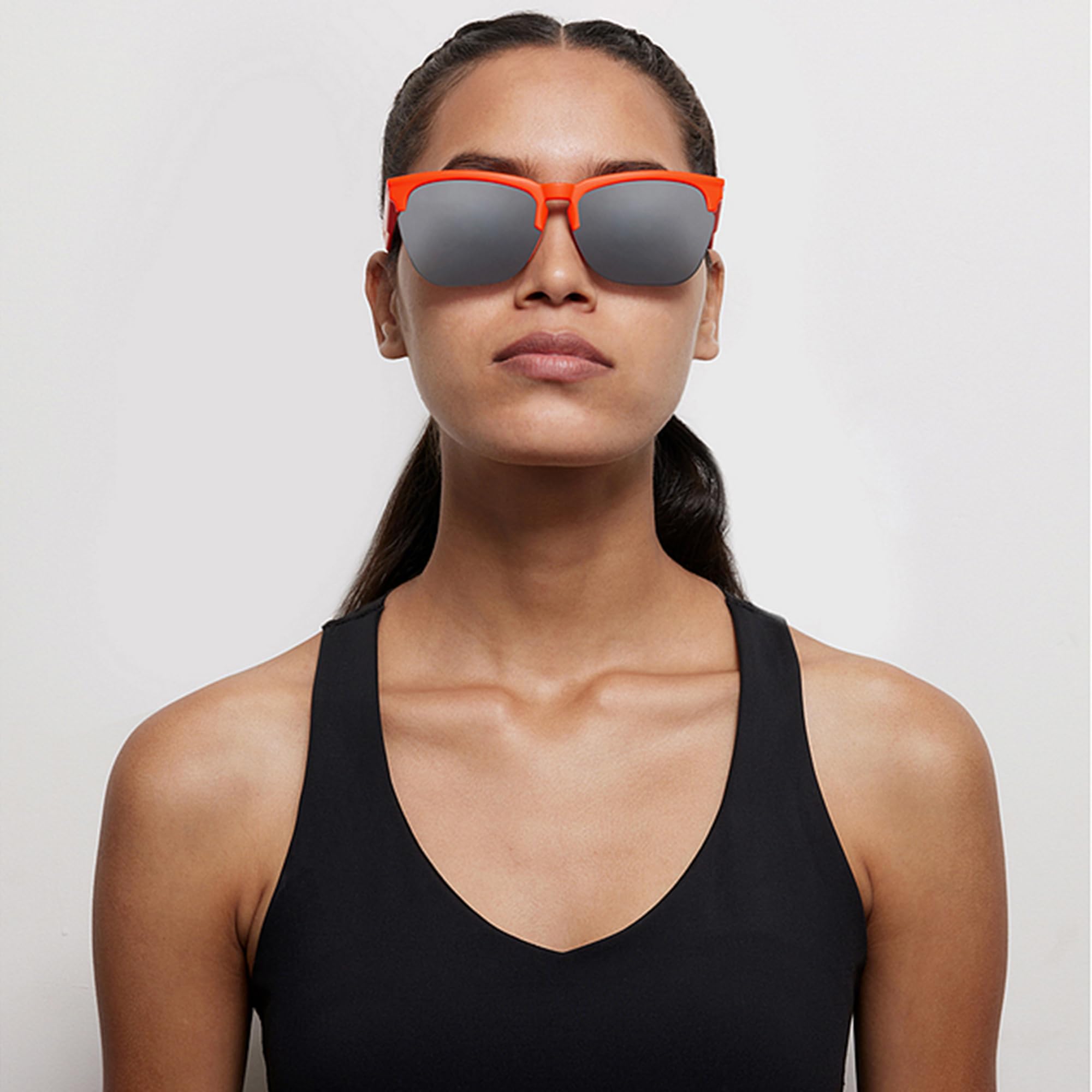 Lenskart Boost LKB S15376 - Gafas de sol deportivas | Semimarco | 100% protección UV | Gafas de sol para hombre y mujer | L (138 mm y más)
