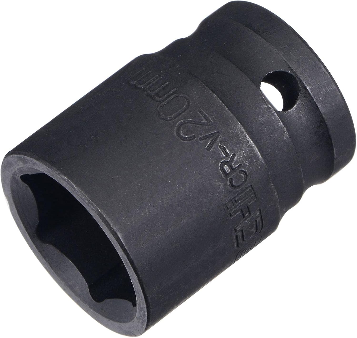 uxcell 1/2" Drive by 20mm 6-Point Impact Socket, CR-V Steel 1.54" Length, Shallow Metric Sizes