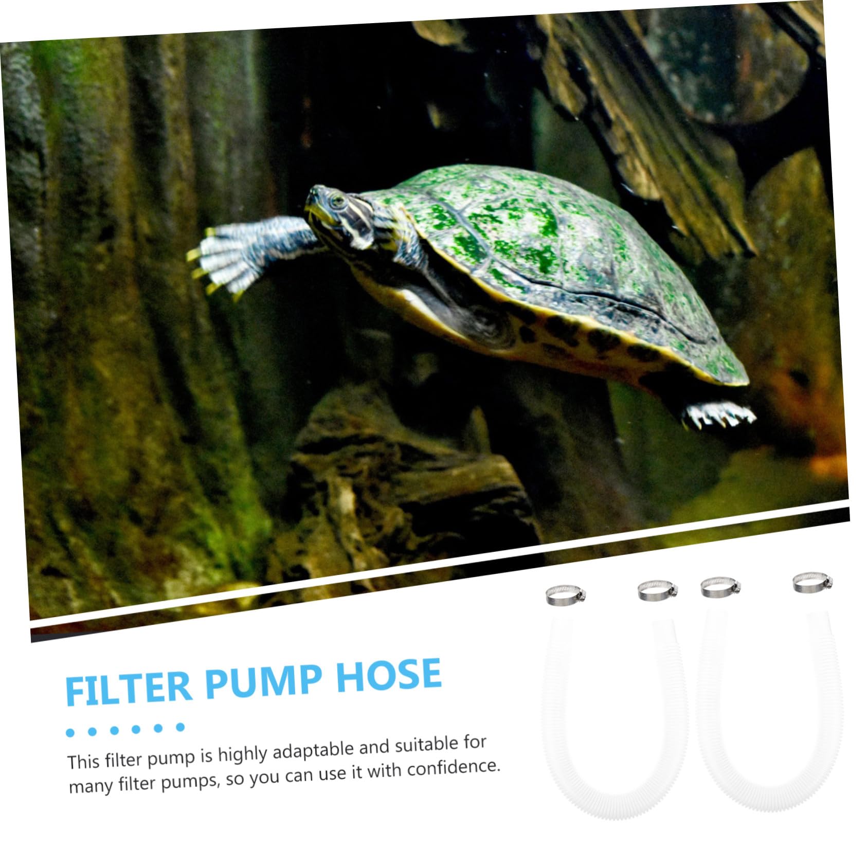 Poolschlauch Ersatzschlauch für Filterpumpen, Weiß, Flexibel