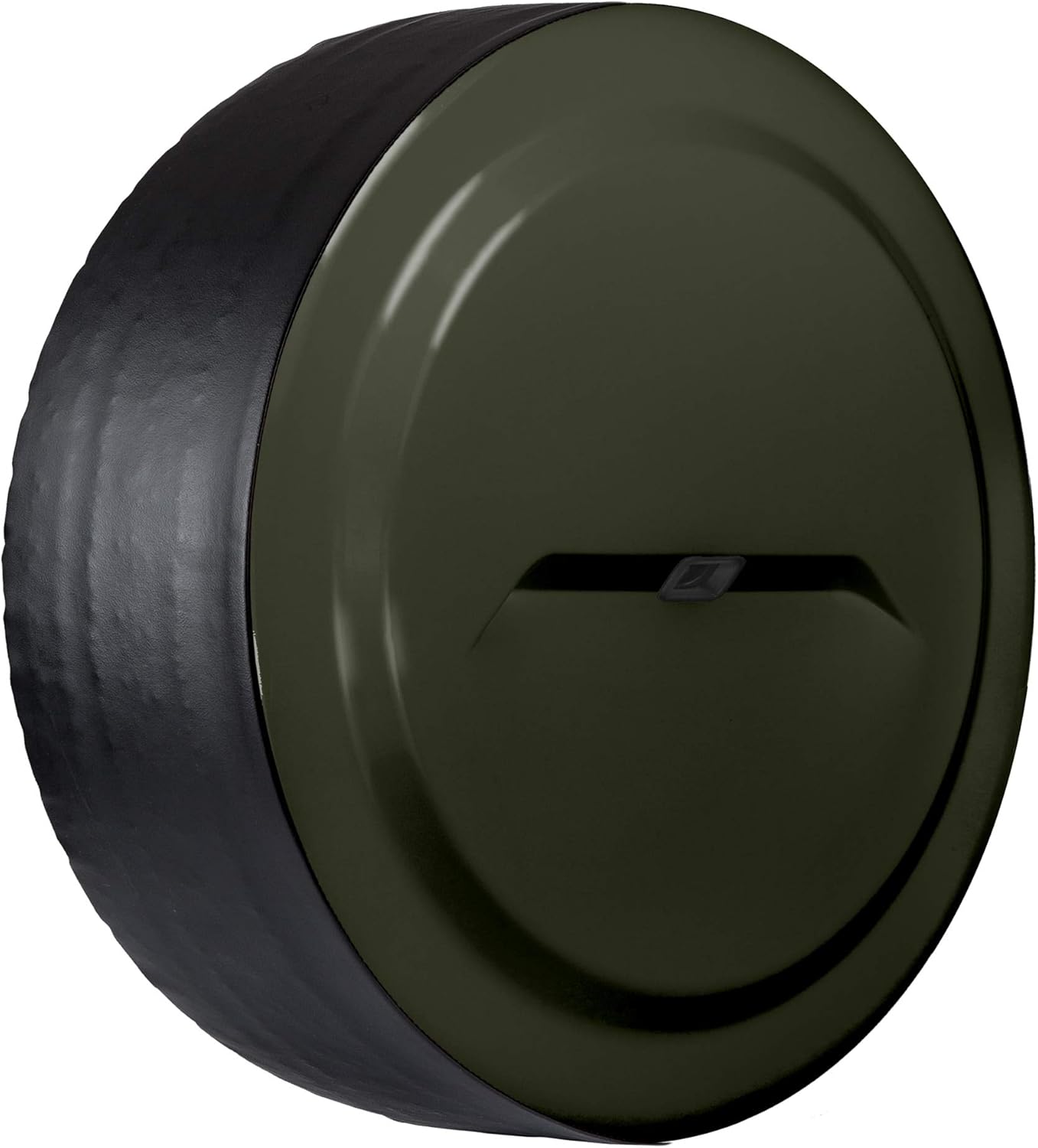 Boomerang - 33" Color Matched Rigid JL Tire Cover (Plastic Face & Vinyl Band) for Jeep Wrangler JL (w/Back-up Camera) - Rubicon (2018-2024) - Sarge Green